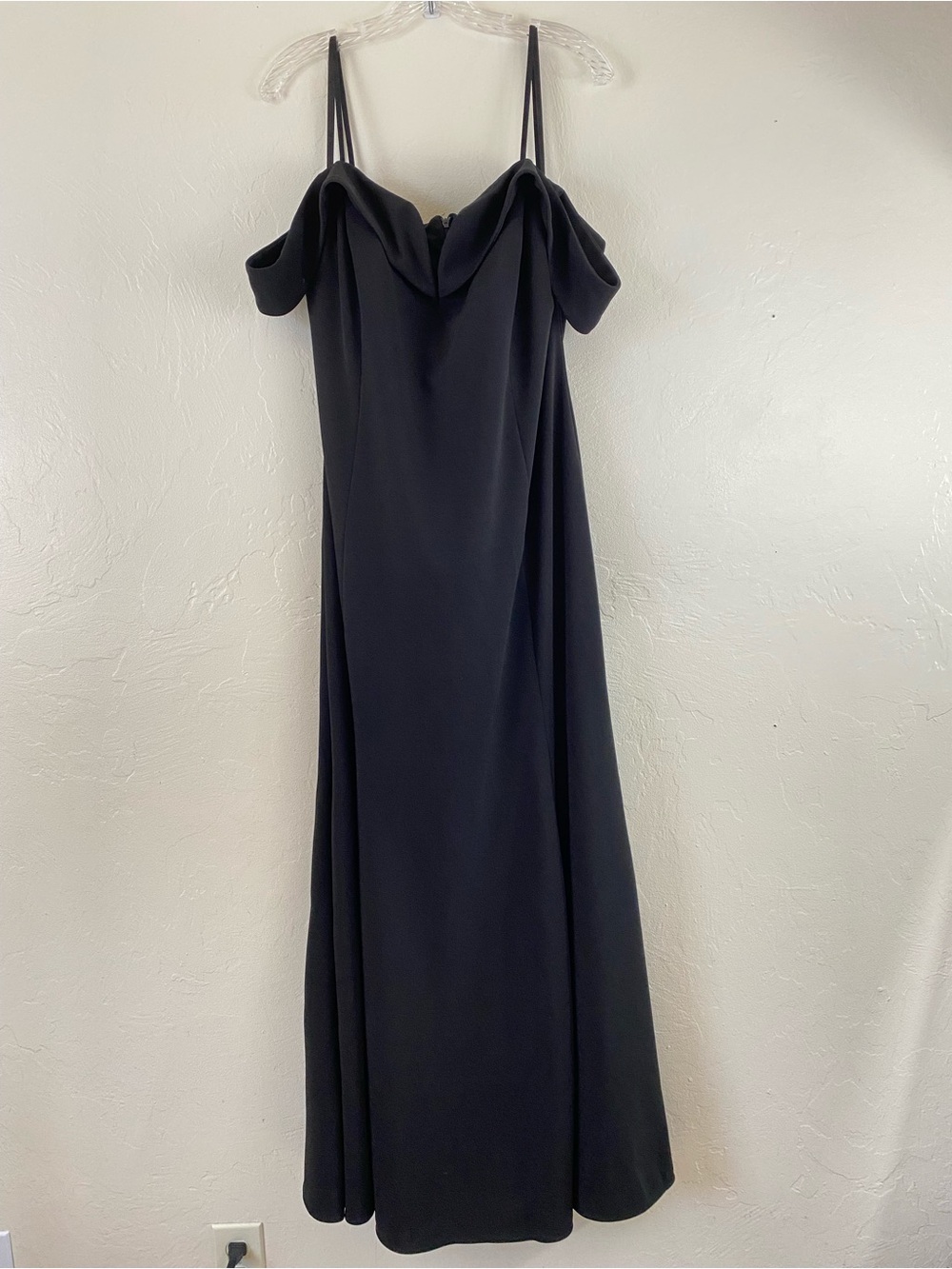 Fiesta Fashion Size 3X Solid Black Sweetheart Neckline Full Length Formal Dress